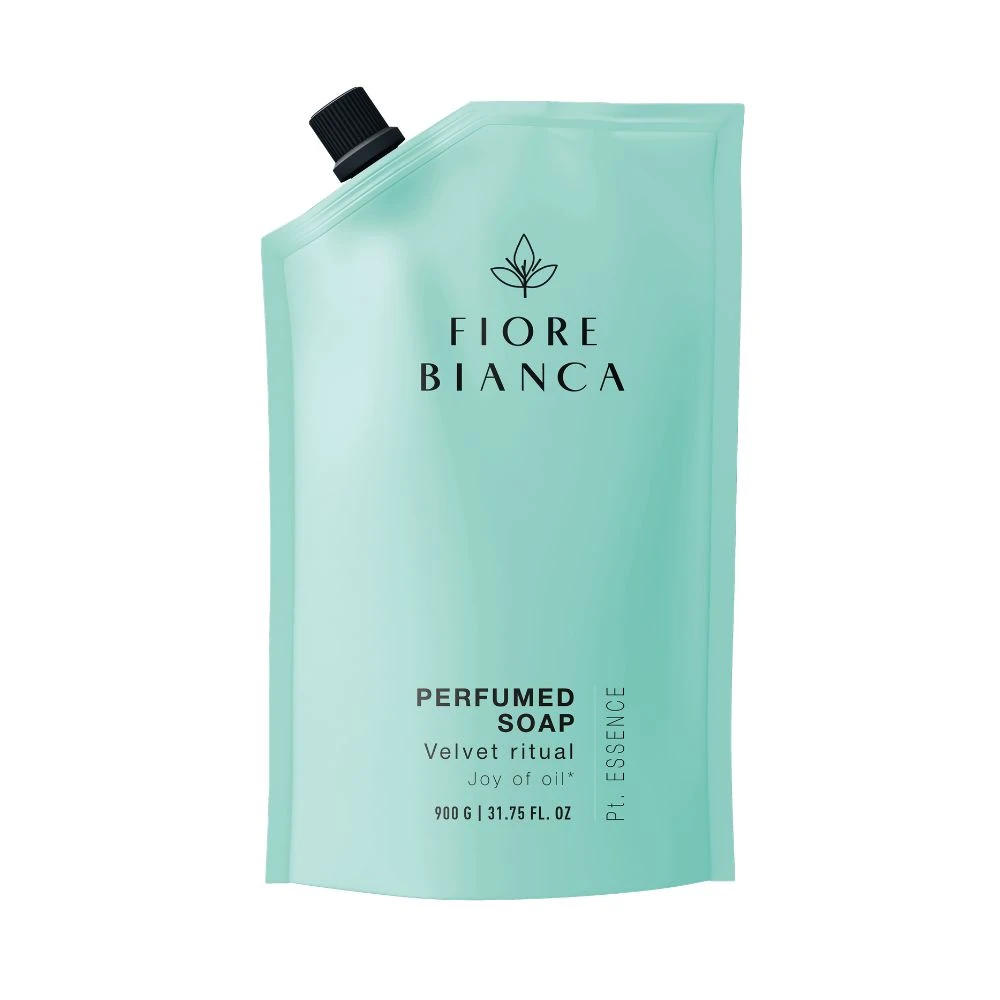 Фото  - Рідке мило FIORE BIANCA Pastel Essence Velvet Ritual 900 г (дой-пак)